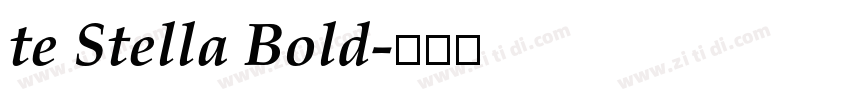te Stella Bold字体转换 te Stella Bold字体转换